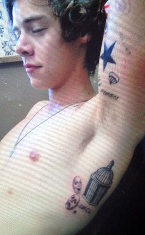 Harry Styles, Tattoo, Twit Pic Harry Styles, Tattoo, Twit Pic